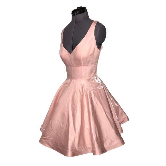 BHLDN Prom Dress Anthropologie Aura Pink w/ POCKETS Cocktail Homecoming 12 - Picture 3 of 16